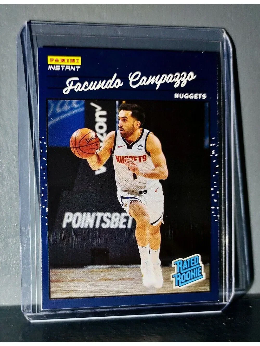 Facundo Campazzo 2020-2021 Panini NBA Instant 45 Rated Rookie Retro Card 1/3558